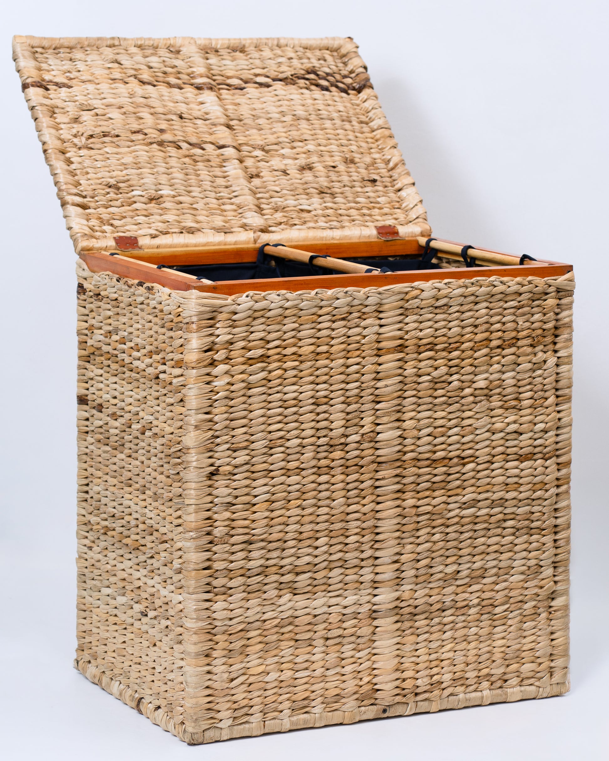 Wicker Laundry Hamper Large Rattan Basket with Lid