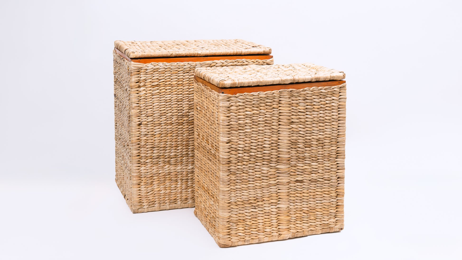 Wicker Laundry Hamper Large Rattan Basket with Lid