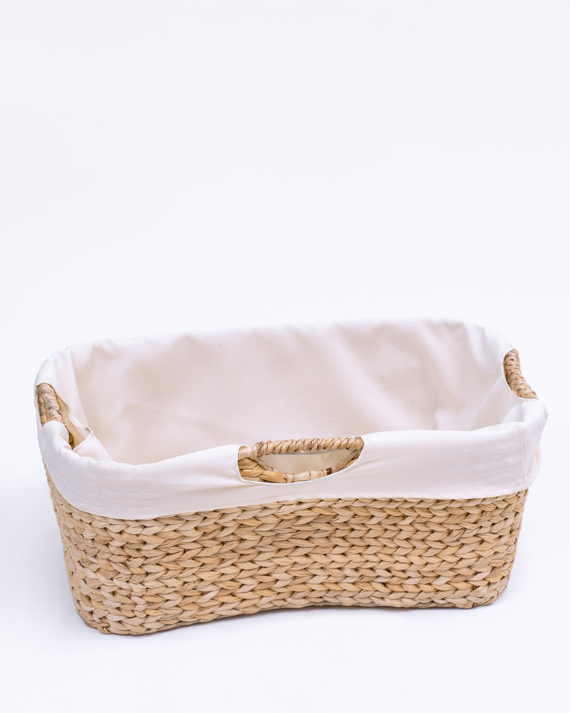 Wicker Laundry Rattan Basket with Easy Carry 3 handles and Removable Liner Laundry bag