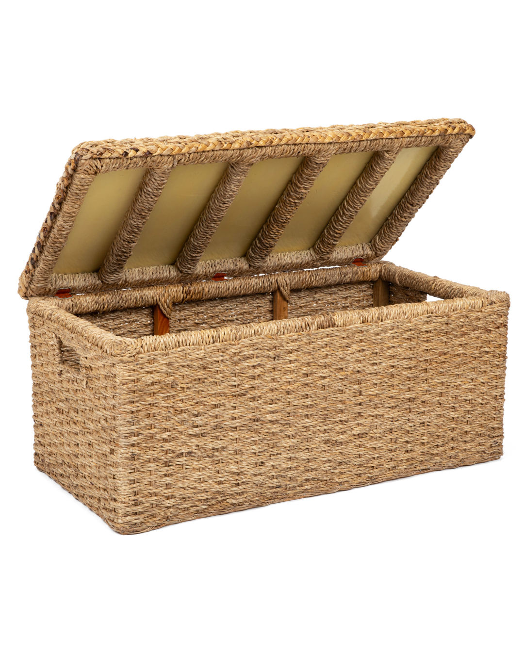 Wicker Storage Trunk Bench
