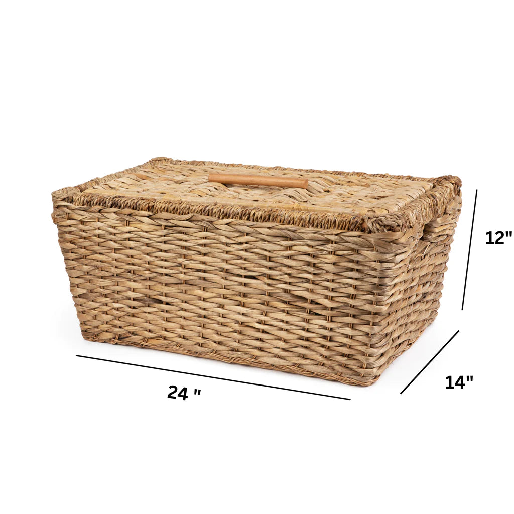 The Storage Bundle With Spacious Wicker Chest And Storage Trunk