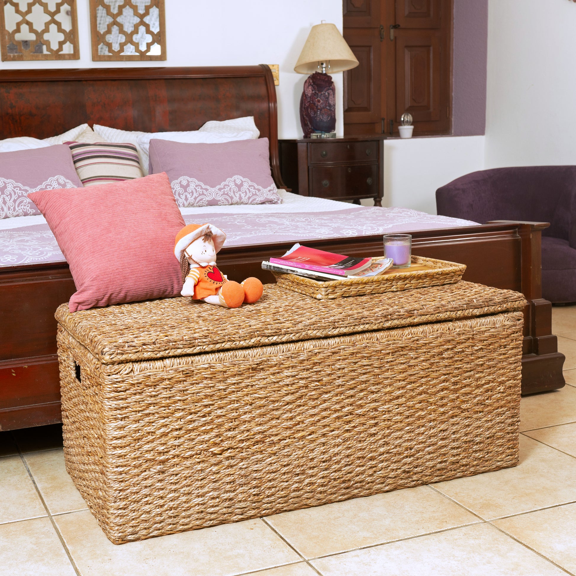 Storage Bench Trunk Bundle (1 large storage trunk + 1 extra large storage bench)