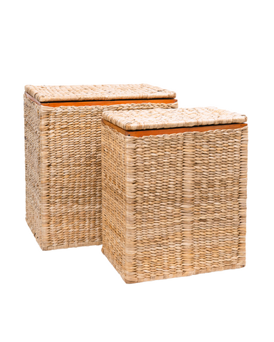 Wicker Laundry Hamper Large Rattan Basket with Lid
