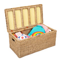 Wicker Storage Trunk Bench