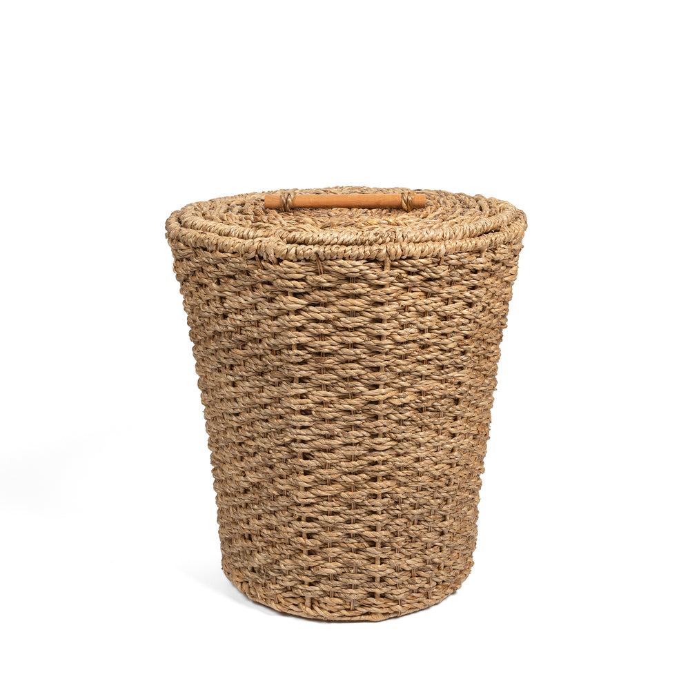Round Hamper Large Wicker Storage Laundry Basket With Lid wholestory